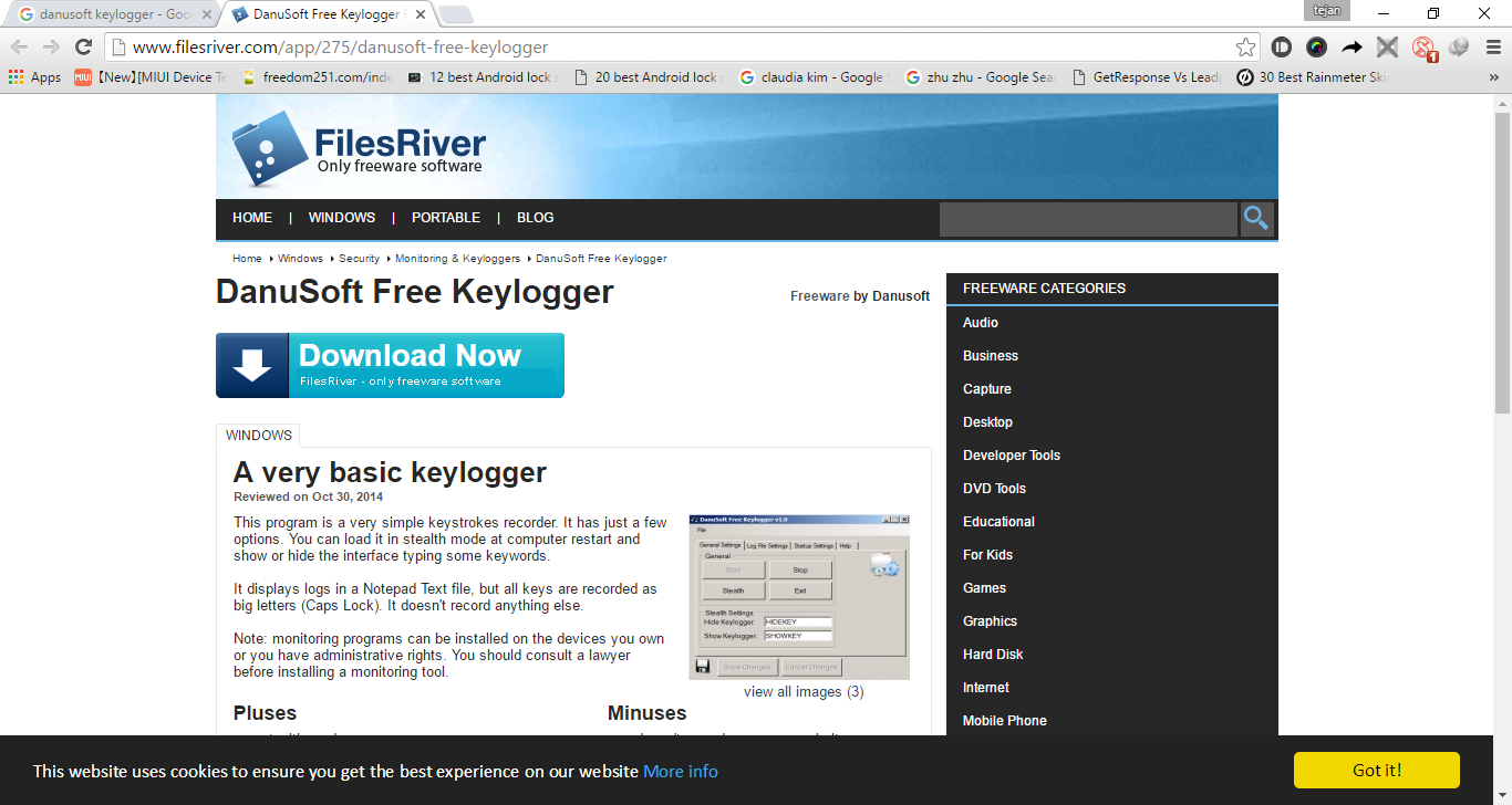 free hidden keylogger windows